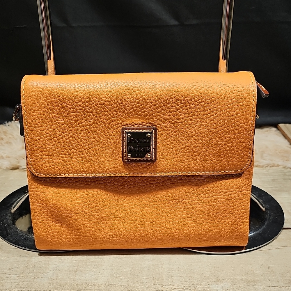 Dooney & Bourke Tangerine Pebbled Leather Crossbody